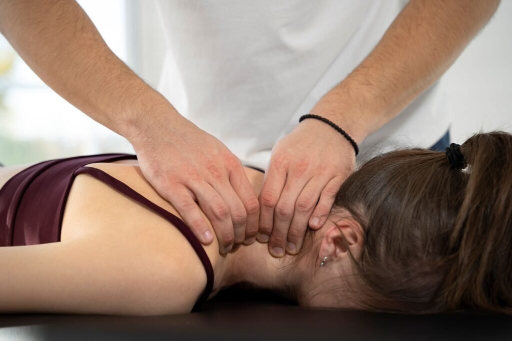 Chiropractic neck adjustment