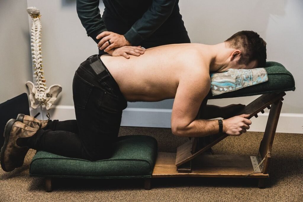 Clarence Gonstead chiropractic adjustment